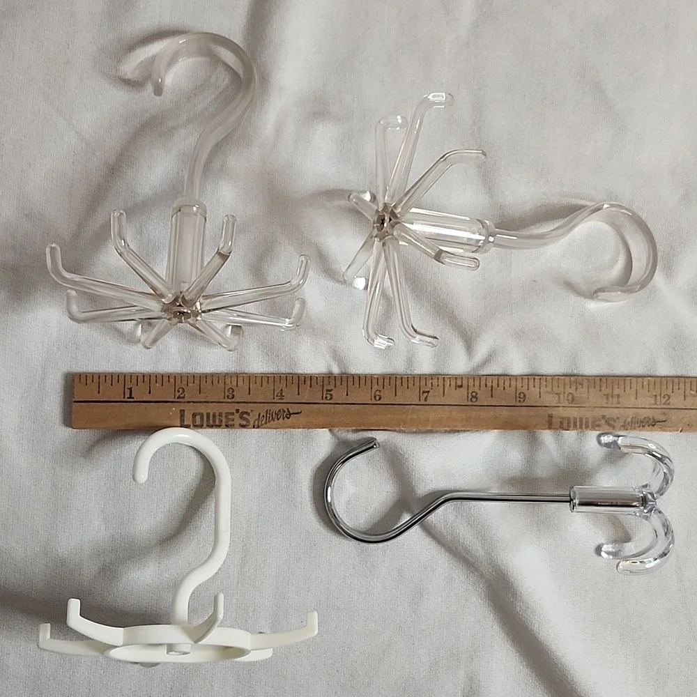 Tie/Belt Spinners, Over the Door Hooks, Scarf Hanger & Hanger Extenders